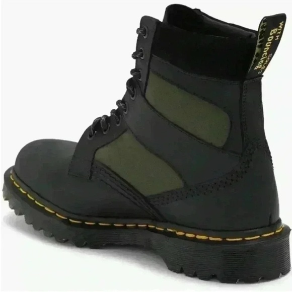 Dr. Martens 1460 Pascal Boot in Black/Olive Women’s Size 5 NIB - Picture 2 of 7